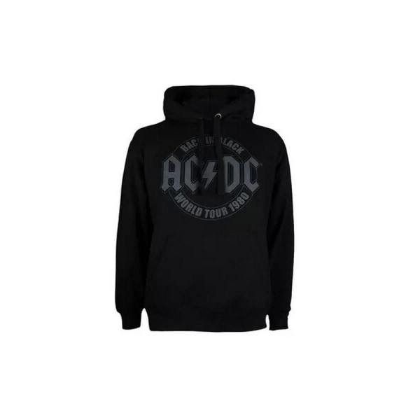 AC/DC Herr Highway To Hell Emblem Hoodie XL Svart Black XL