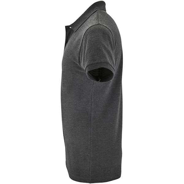 SOLS Herr Perfect Pique Kortärmad Poloskjorta 3XL Charcoal Ma Charcoal Marl 3XL
