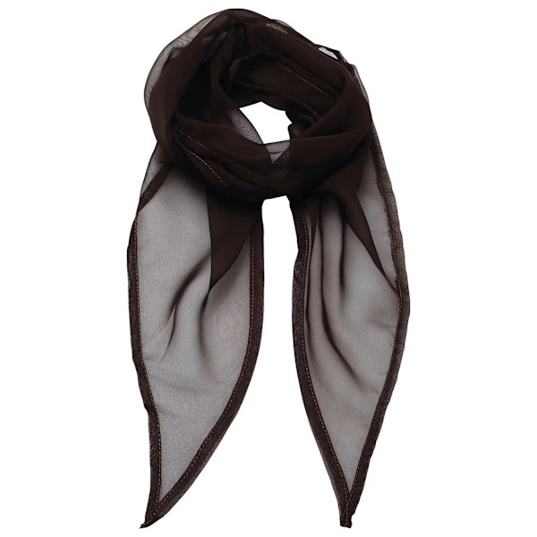 Premier Unisex Vuxen Färger Chiffong Scarf En Storlek Brun Brown One Size