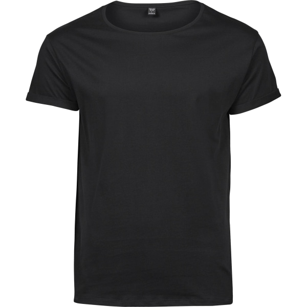 Tee Jays Roll-Up T-shirt för män L Svart Black L