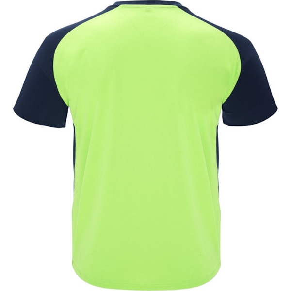 Roly Barn/Kids Bugatti Kortärmad Sport T-shirt 8 År Fluro Green/Navy 8 Years