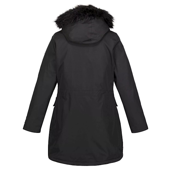 Regatta Dam/Kvinnor Sabinka Faux Fur Trim Parka 8 UK Svart Black 8 UK