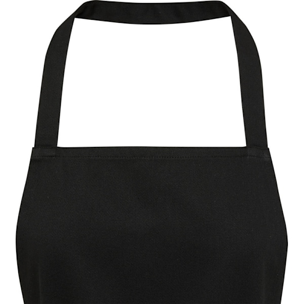 Unisex Shara återvunnen helförkläde i storlek one size, enfärgad svart Solid Black One Size