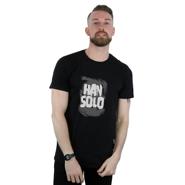 Star Wars Herr Han Solo Text T-shirt L Svart Black L