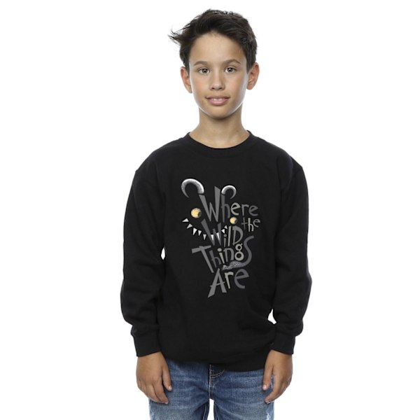 Where The Wild Things Are Pojks Sweatshirt 7-8 År Svart Black 7-8 Years