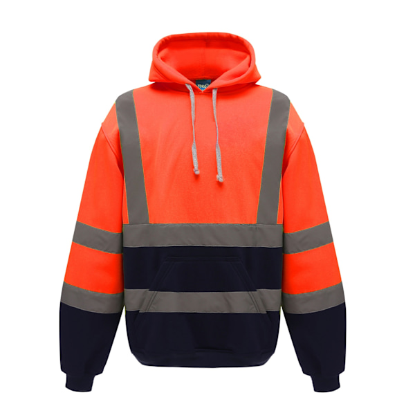 Yoko Hi-Vis Pullover Hoodie för män 3XL Orange/Navy Orange/Navy 3XL