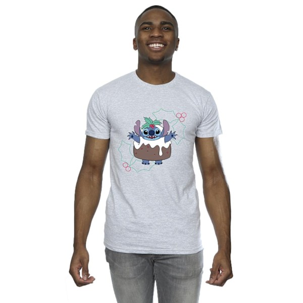 Disney Lilo & Stitch Pudding Holly T-shirt XL Sports Grey för män Sports Grey XL