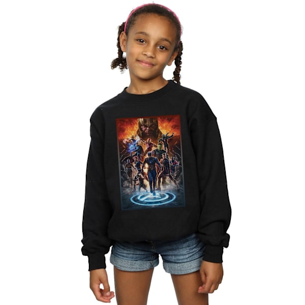 Marvel Girls Avengers Endgame Heroes At War Sweatshirt 12-13 År Black 12-13 Years