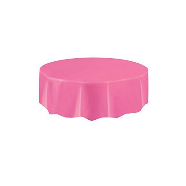 Amscan Rund Plast Festbordsduk One Size Hot Pink Hot Pink One Size