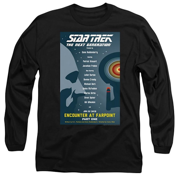 Star Trek Unisex Vuxen The Next Generation Säsong 1 Avsnitt 1 T-shirt Black XXL