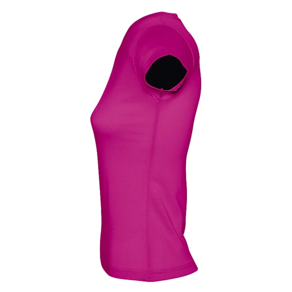SOLs Dam/Kvinnor Moon V-ringad Kortärmad T-shirt M Fuchsia Fuchsia M