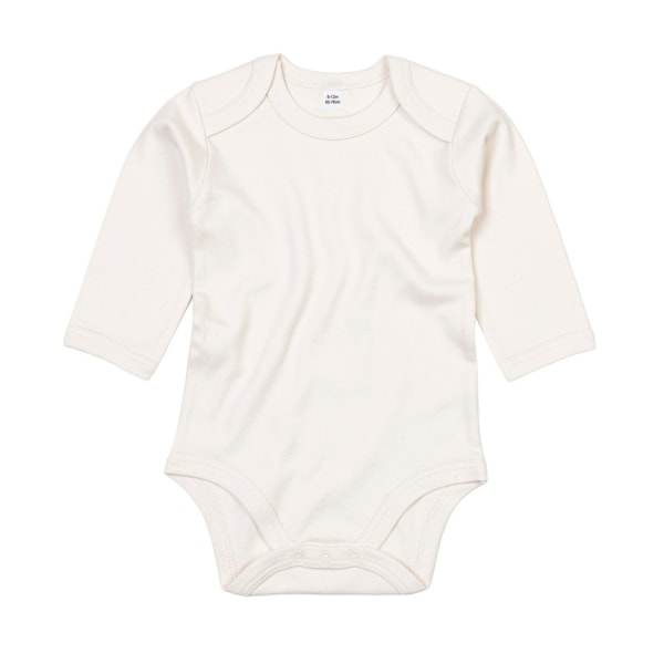 Babybugz Baby Organic Long-Sleeved Bodysuit 6-12 Months Organic Organic Natural 6-12 Months