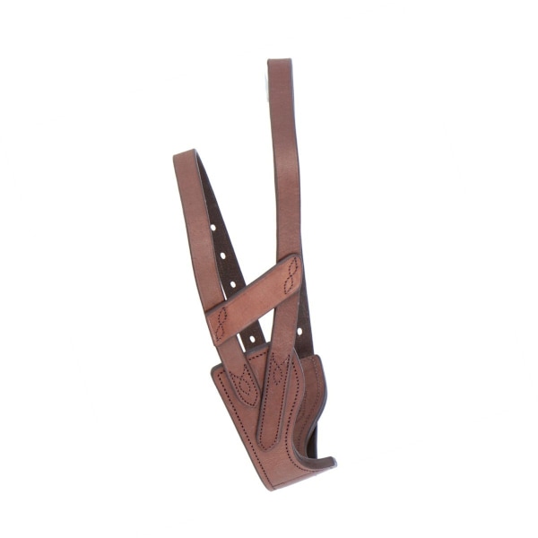Shires Läder Anti-Crib Häst Krage Cob Australian Nut Australian Nut Cob