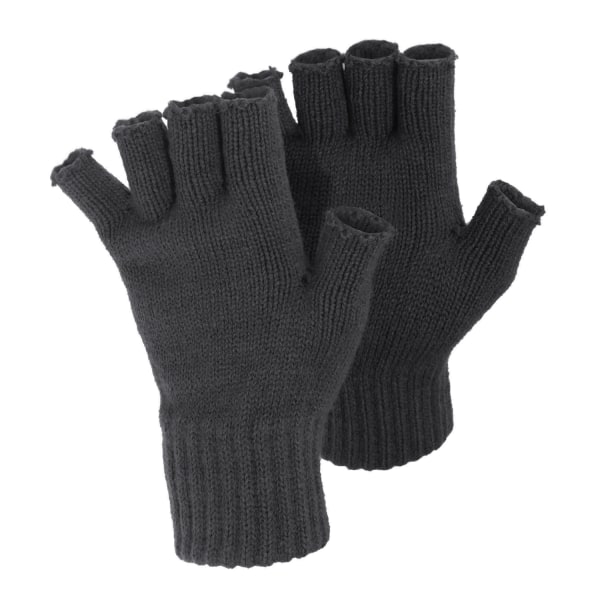 FLOSO Dam/Dam Vinter Fingerless Handskar One Size Charcoal Charcoal One Size