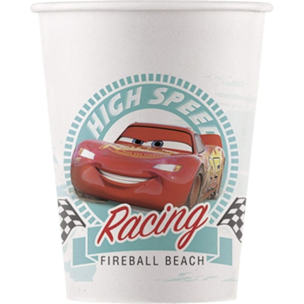 Bilar Papper Lightning McQueen Party Cup (paket med 8) One Size Whi White/Red/Blue One Size