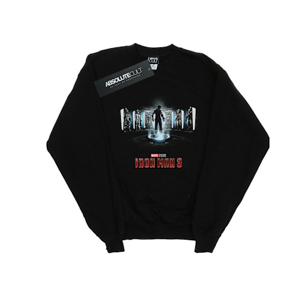 Marvel Studios Boys Iron Man 3 Poster Sweatshirt 12-13 år Blå Black 12-13 Years