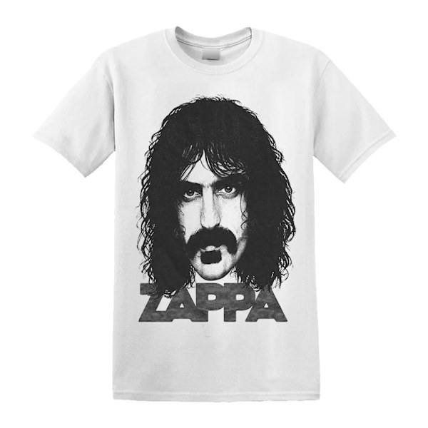 Frank Zappa Unisex Vuxen Stor Ansikte Bomull T-shirt XXL Vit White XXL