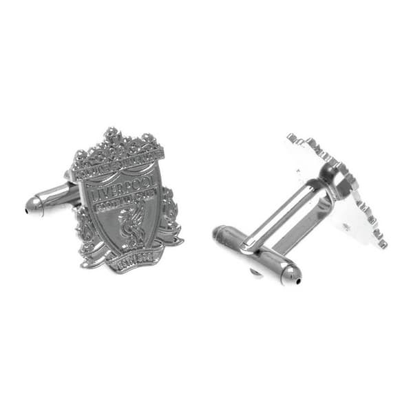 Liverpool FC Crest Boxed Silver Plated Manschettknappar One Size Silver Silver One Size