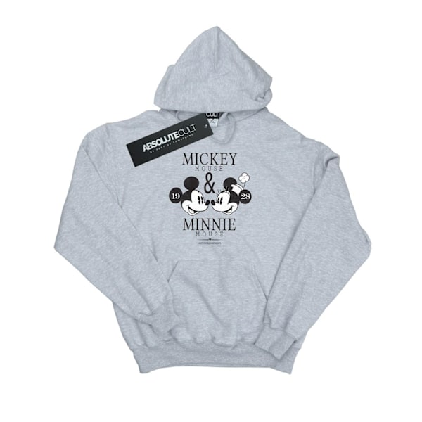 Disney Mens Mickey And Minnie Mouse Mousecrush Mondays Hoodie 3 Sports Grey 3XL