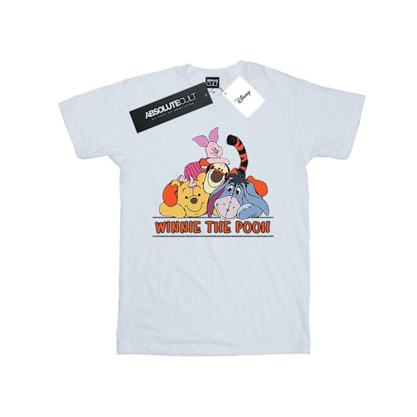 Disney Boys Winnie The Pooh Group T-Shirt 5-6 år Vit White 5-6 Years