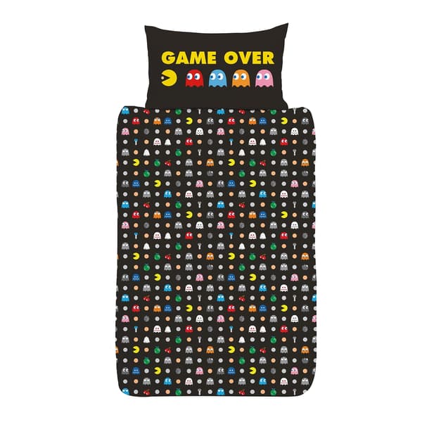 Pac-Man Maze Vändbart Påslakanset Enkel Flerfärgad Multicoloured Single