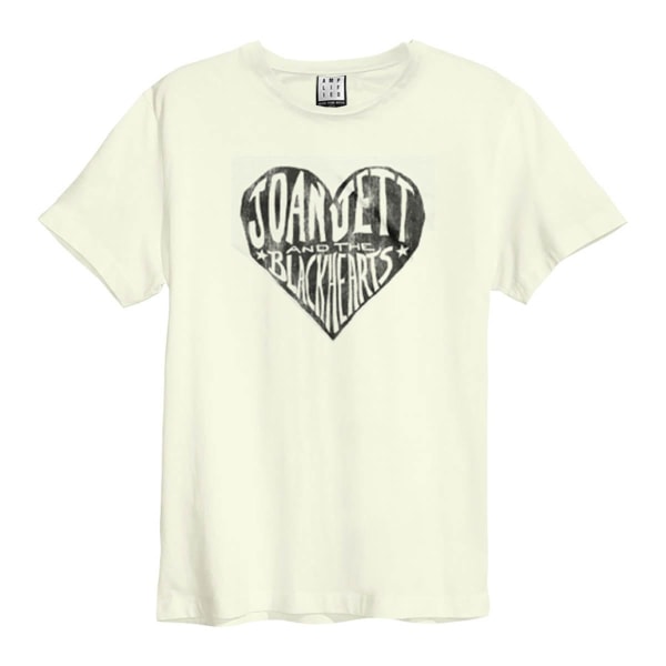 Förstärkt unisex Vuxen Joan Jett & The Black Hearts T-shirt XXL Vintage White XXL