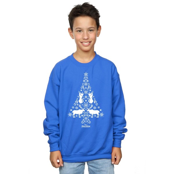 Disney Boys Frozen Christmas Tree Sweatshirt 7-8 år Sport G Sports Grey 7-8 Years
