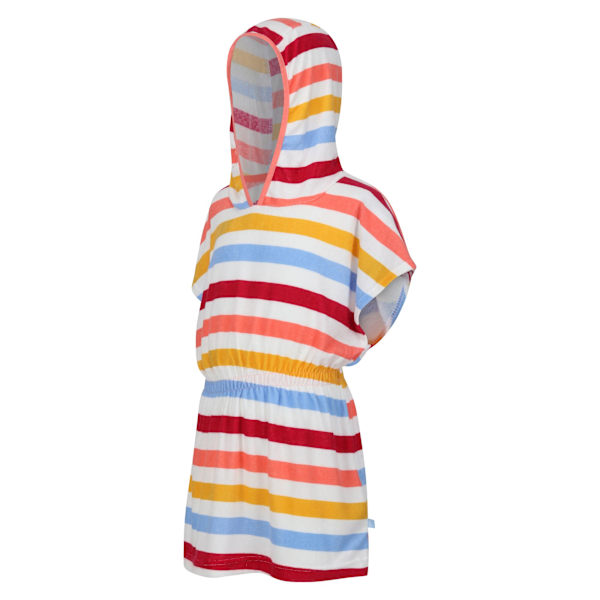 Regatta Barn/Barn Bernessa Randig Frotté Poncho 9-10 År Multicoloured 9-10 Years