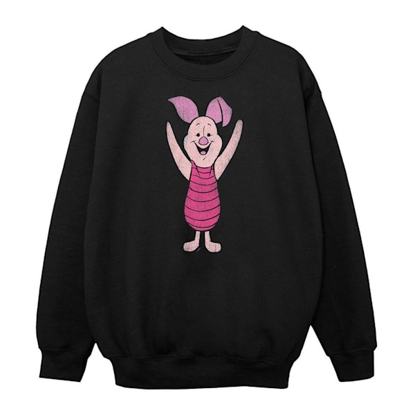 Winnie the Pooh Flickor Klassisk Piglet Sweatshirt 12-13 År Svart Black 12-13 Years