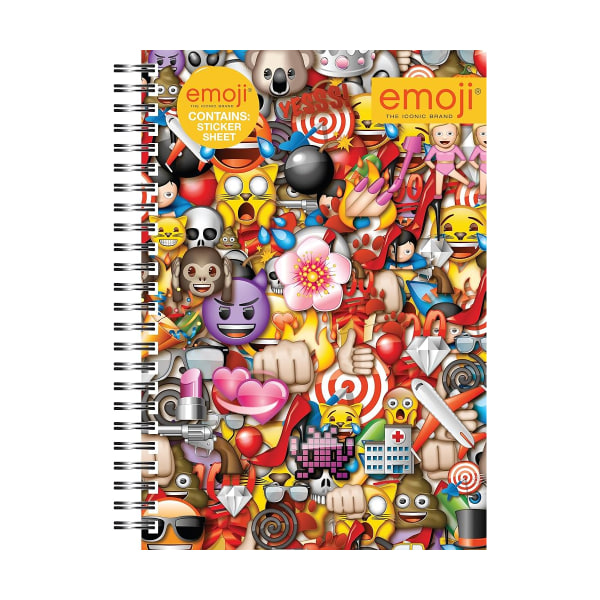 Emoji ikoner A5 Notebook One Size Flerfärgad Multicoloured One Size