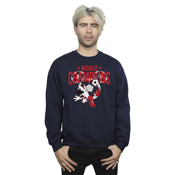Disney Herr Minnie Mouse World Champions Sweatshirt L Svart Black L