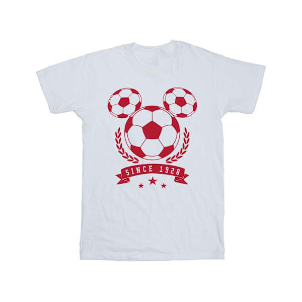 Disney Boys Mickey Football Head T-Shirt 5-6 år Vit White 5-6 Years