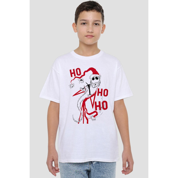 The Nightmare Before Christmas Barn/Barn Jack Sally T-Shirt White 5-6 Years
