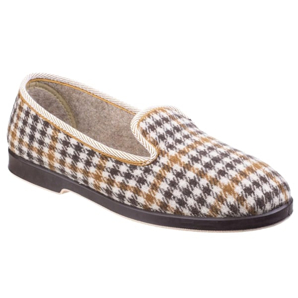 GBS Everett herr checktofflor / herrtofflor 11 UK grå Grey 11 UK
