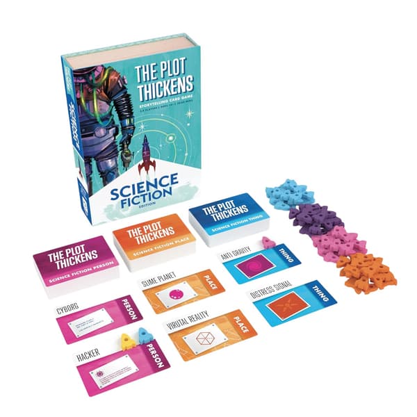 Bright Eye Games Unisex Vuxen The Plot Thickens: Sci-Fi Kortspel Multicoloured One Size