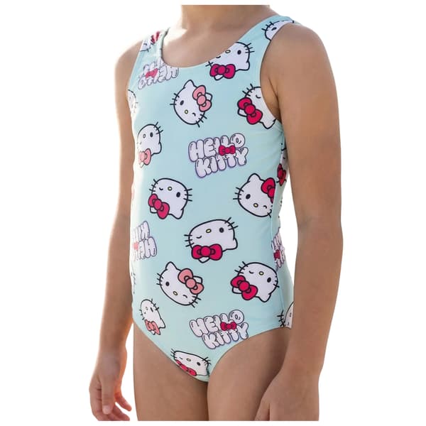 Hello Kitty Baddräkt för flickor, 11-12 år, blå Blue 11-12 Years