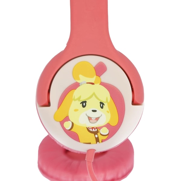 Animal Crossing Barnens/Barn Isabelle On-Ear Hörlurar En Storlek Pink/Yellow One Size