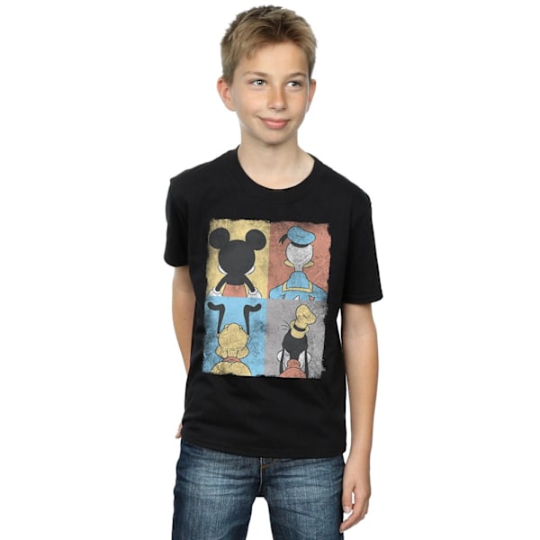 Disney Boys Mickey Mouse Four Backs T-Shirt 12-13 år Svart Black 12-13 Years