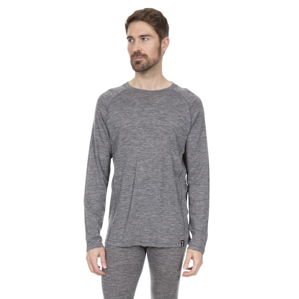 Trespass Wexler Merino Base Layer Top M Mörkgråmelerad Dark Grey Marl M