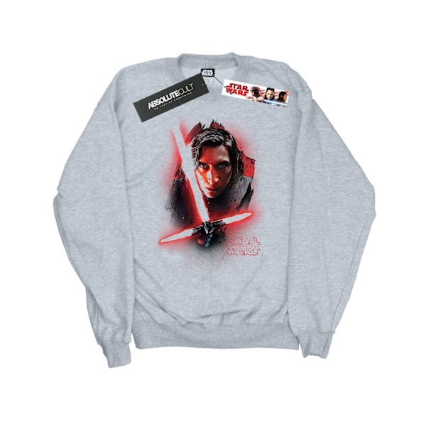 Star Wars: The Last Jedi Boys Kylo Ren Borstad Bomullströja Sports Grey 12-13 Years