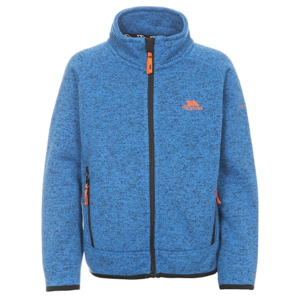 Trespass Barn Pojkar Mario Full Zip Fleece Jacka 3-4 År Blue Marl 3-4 Years