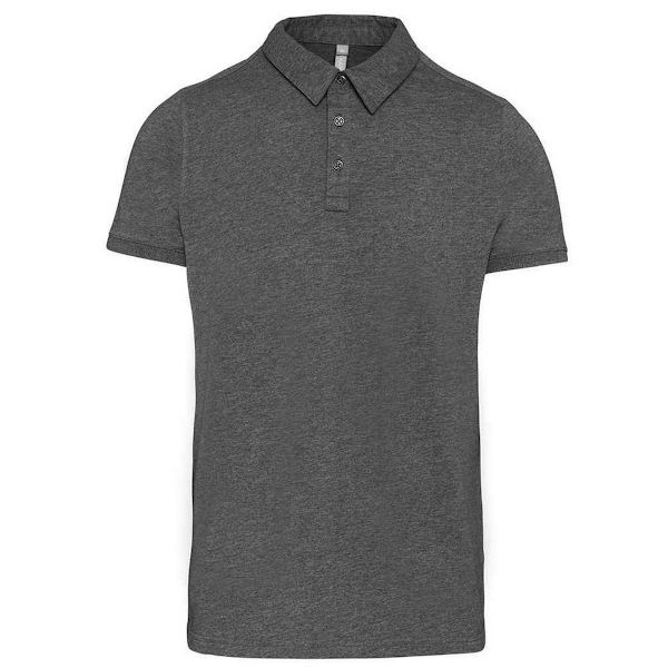 Kariban Herr Jersey Polo Shirt S Heather Grey Heather Grey S