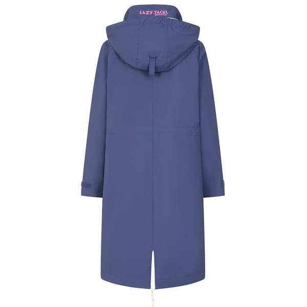Lazy Jacks Dam/Dam Twilight Lång Vattentät Jacka Navy Blue 8 UK