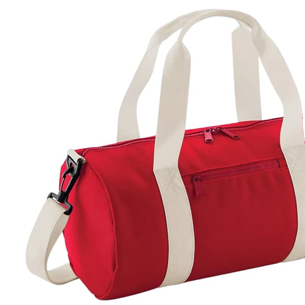 Bagbase Mini Barrel Axelväska (2-pack) One Size Classic R Classic Red/Off White One Size