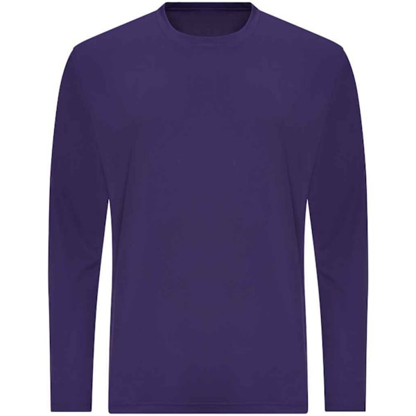 AWDis Cool Herr Moisture Wicking Långärmad T-shirt S Lila Purple S