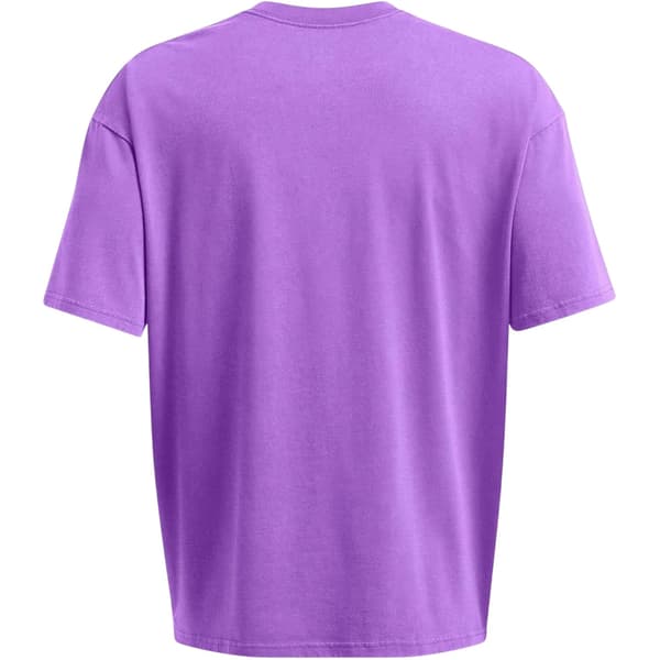 Under Armour Herr Washed Logo Oversized T-shirt S Lila Purple S