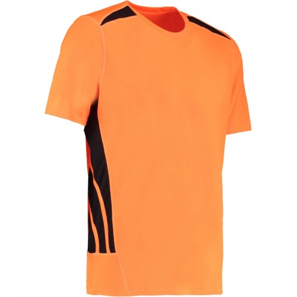 Gamegear® Cooltex Short Sleeve Training T-Shirt för män 2XL Fluore Fluorescent Orange/Black 2XL