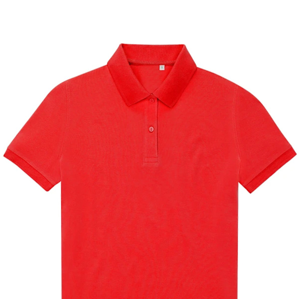 B&C Dam/Damer My Eco Polo Shirt 12 UK Röd Red 12 UK