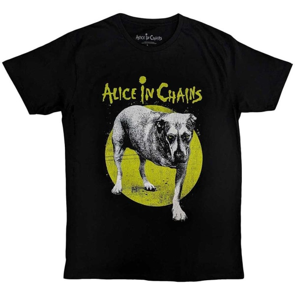Alice In Chains Unisex vuxen trebent hund V2 T-shirt XL Bla Black XL