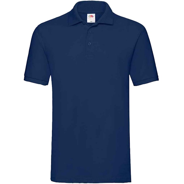 Fruit of the Loom Premium bomullspiké poloskjorta XXL marinblå Navy XXL